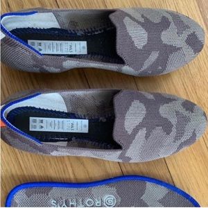 Rothy’s Mink Camo Loafers size 6.5